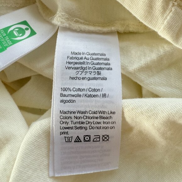 J. Crew Collector Tee cream colored long sleeve crewneck dog t-shirt size small - Picture 8 of 8